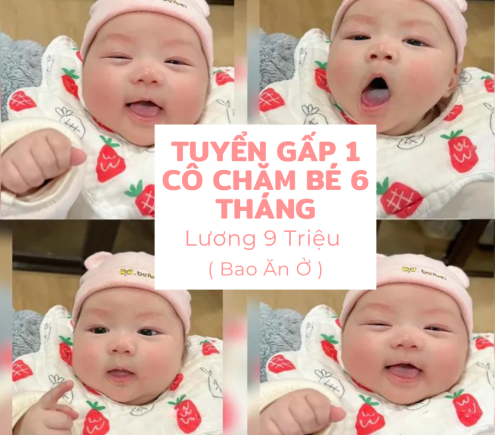 CHĂM BÉ 6 THÁNG LÀM VIỆC TẠI QUẬN 2 _TP.HCM